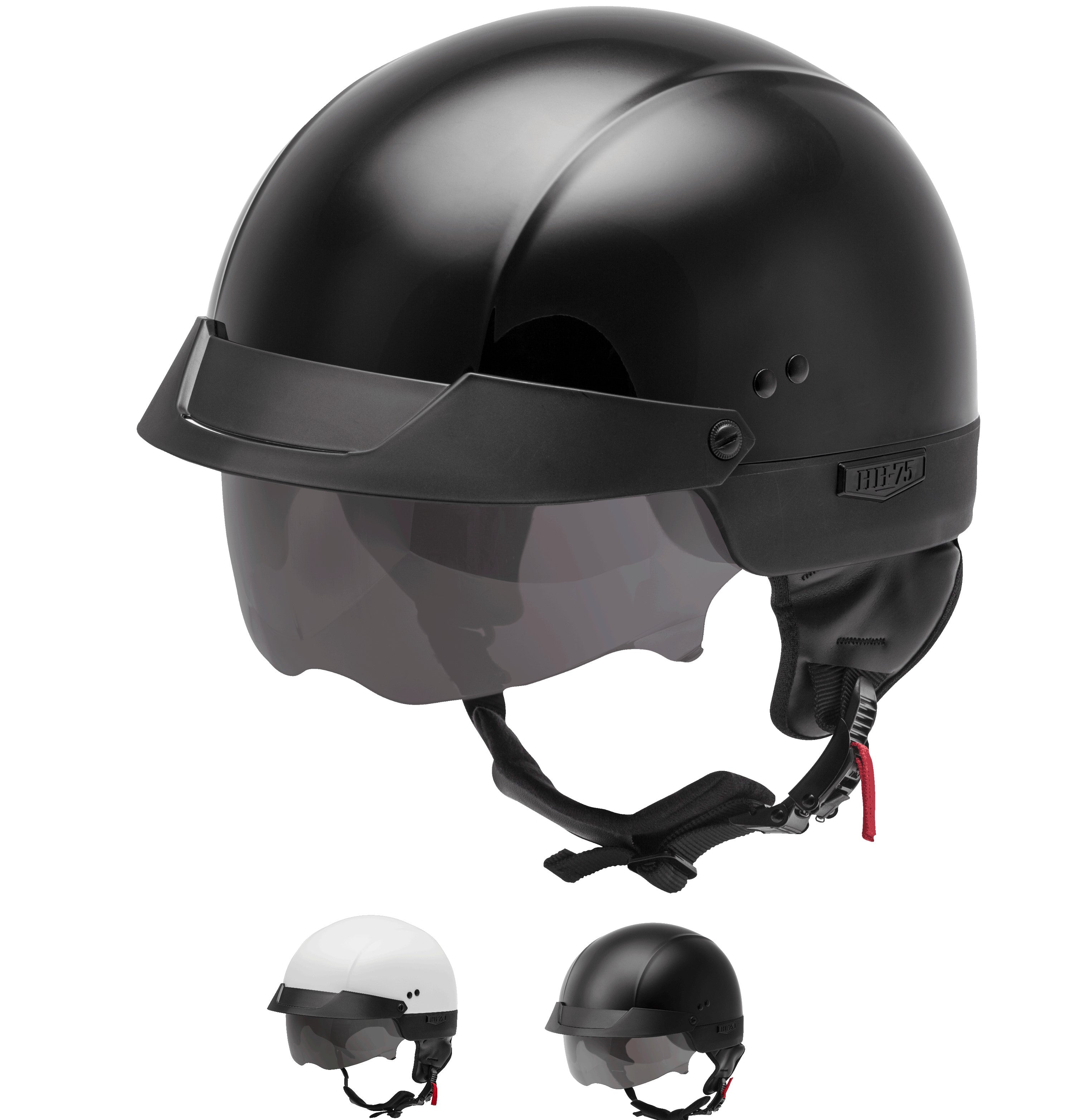 glx motorcycle half helmet GMAX HH-75 Motorcycle Street Half Helmet