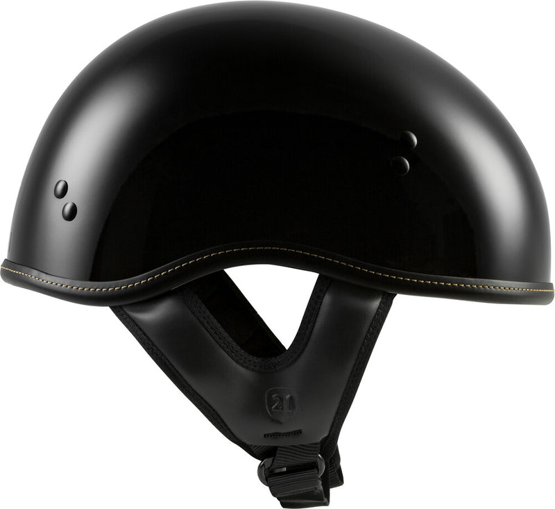 Highway 21 .357 Solid Half Motorcycle Helmet