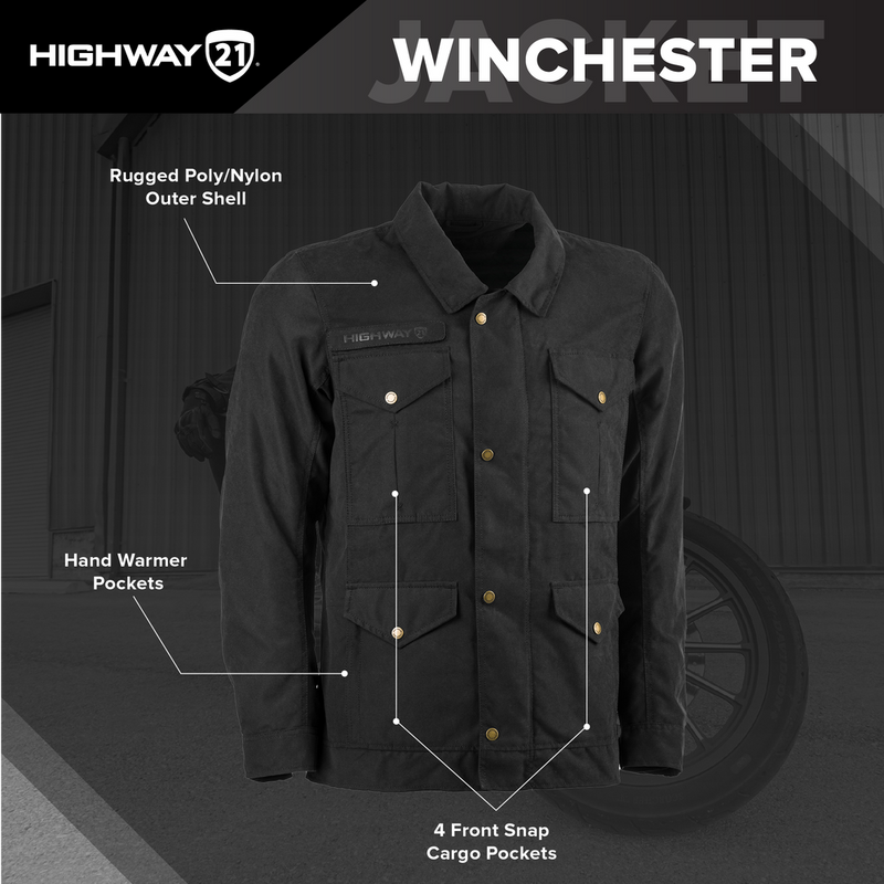 Highway 21 Winchester Motorcycle Riding Jacket