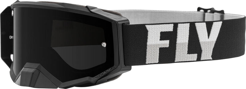 Fly Racing Zone Pro MX ATV Off-Road Riding Goggle (White/Blue)
