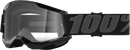 100% Strata 2 Off Road Goggle (Black - Clear Lens, Youth)