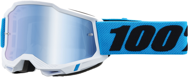 100% Accuri 2 Off Road Goggle (Novel - Mirror Blue Lens, Youth)