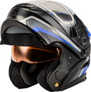 Gmax MD-01S Transistor Snow Helmet with Electric Shield and Rear LED Light