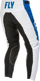 Fly Racing Adult Kinetic Wave Pants (White/Blue, 28)