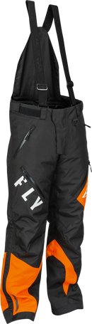 Fly Racing SNX Pro Snow Bib (Black/Orange, XX-Large)