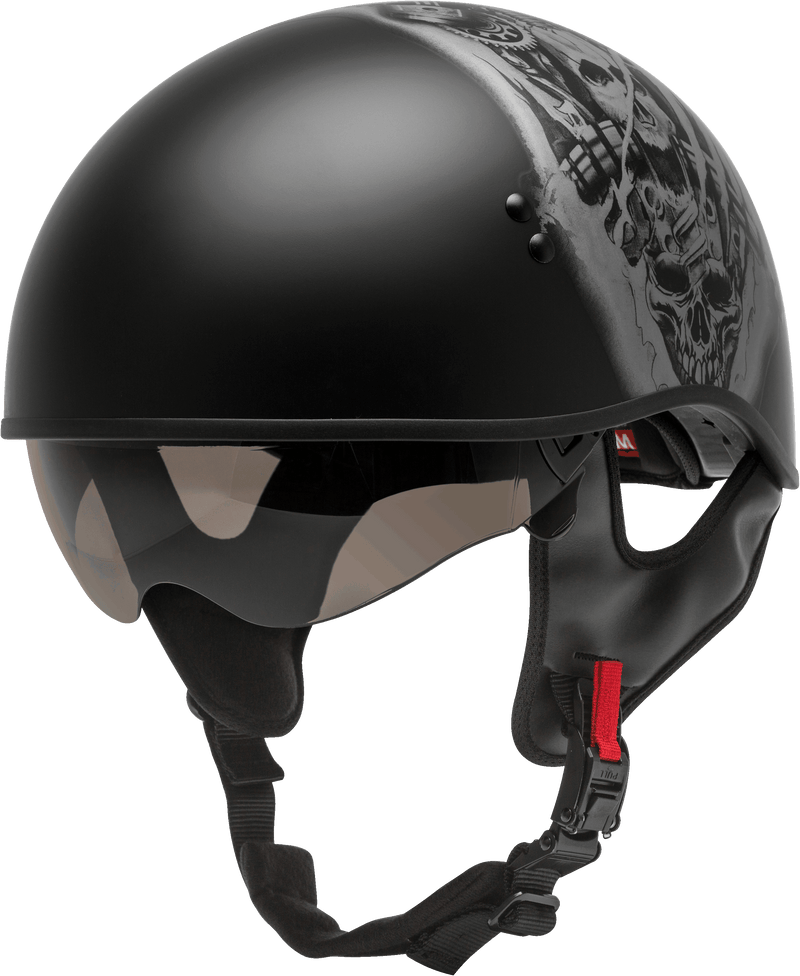 GMAX HH-65 Naked Motorcycle Street Half Helmet