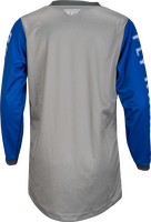 Fly Racing 2023 Youth F-16 Jersey (Grey/Blue, Youth-X-Large)