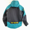 Fly Racing Carbon Snow Jacket (Black/Teal/Orange, Large)