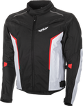 Fly Racing Launch Jacket (Black/White/Red, XX-Large)