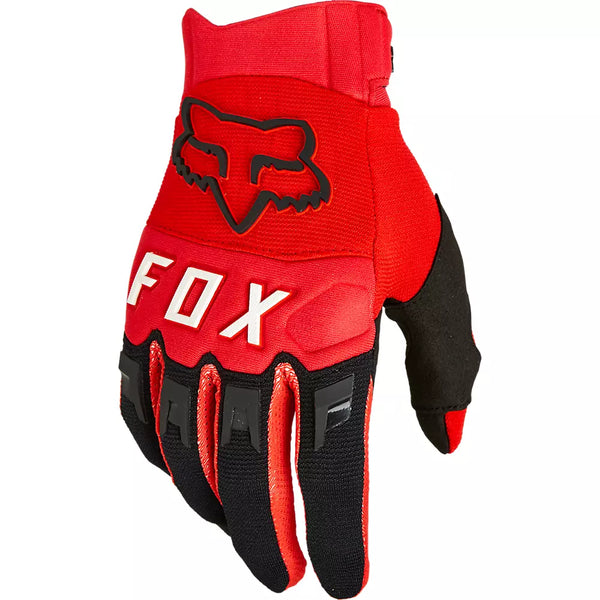 Fox Racing Youth Dirtpaw Gloves (Fluorescent Red, Youth Small)