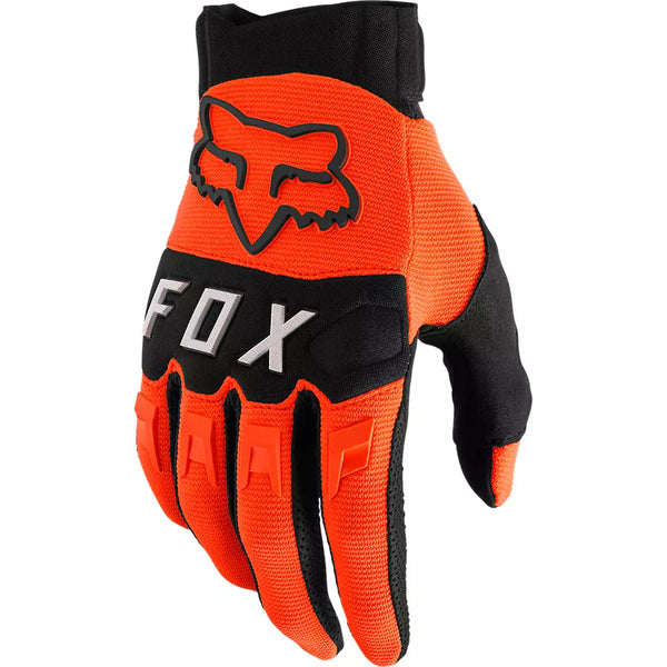 Fox Racing Youth Dirtpaw Gloves (Fluorescent Orange, Youth Large)