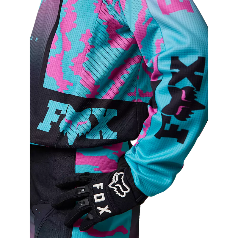 Fox Racing  Youth 180 Nuklr Jersey (Nuklr-Teal, Youth Large)