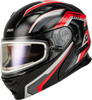 Gmax MD-01S Transistor Snow Helmet with Electric Shield and Rear LED Light