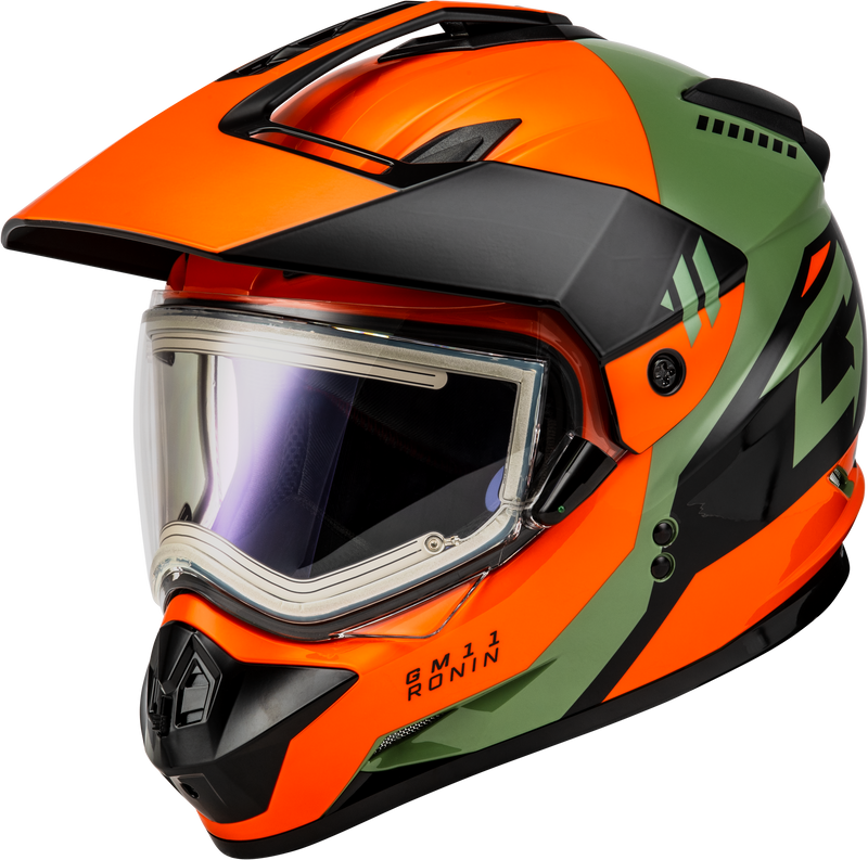 Gmax GM-11 Ronin Snow Helmet with Electric Shield