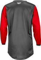 Fly Racing 2023 Youth F-16 Jersey (Grey/Red, Youth-X-Large)