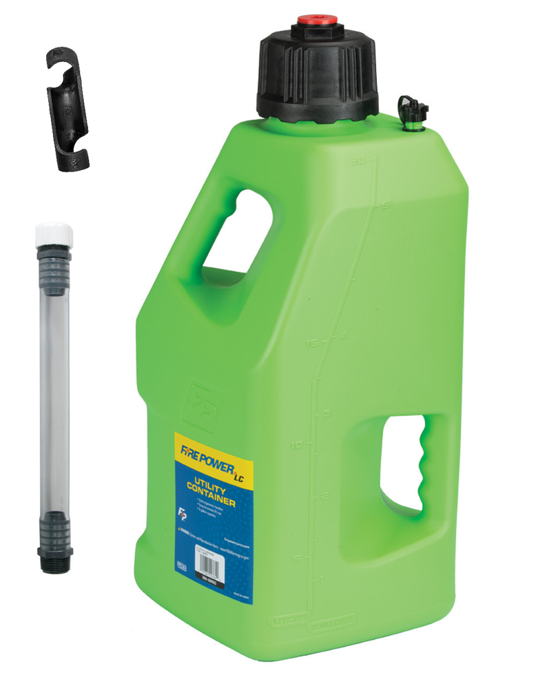 Hose Containers Firefighting Fire Power LC Utility Container and Filler Hose with Screw Cap and Hos