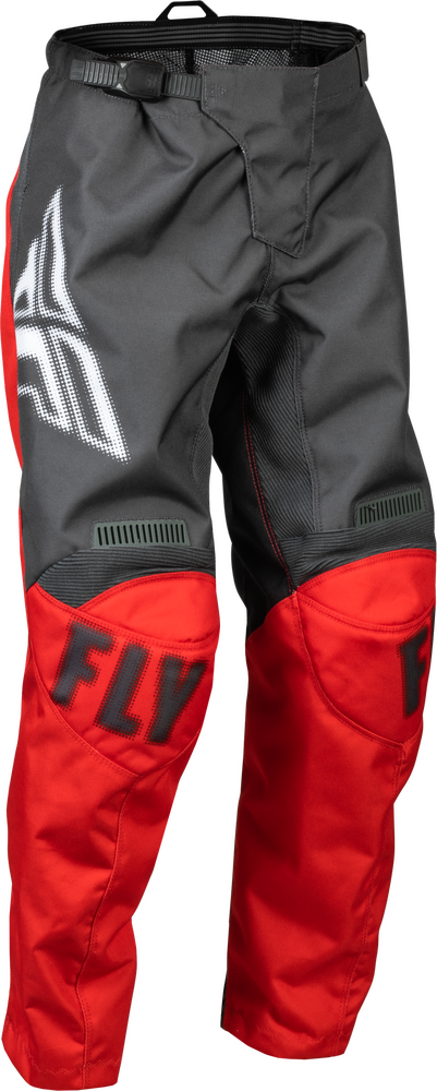 Fly Racing 2023 Youth F-16 Pants (Grey/Red, 18)