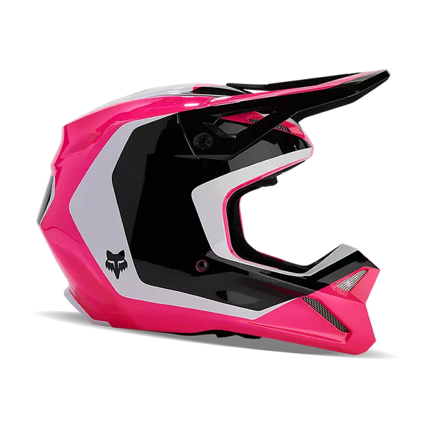 Fox Racing V1 Nitro Youth Helmet (Black/Pink, Youth Large)
