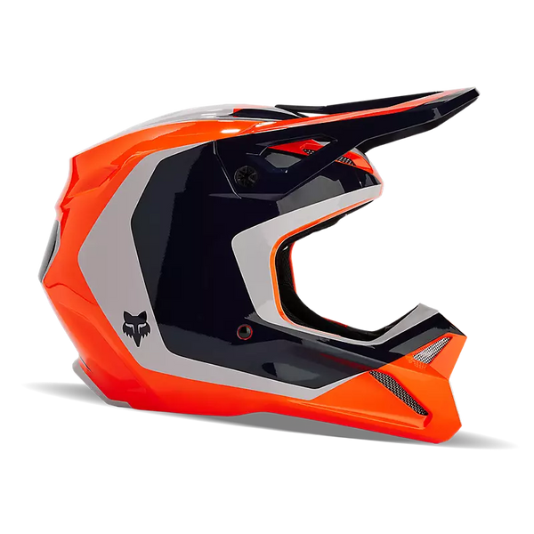 Fox Racing V1 Nitro Youth Helmet (Fluorescent Orange, Youth Large)