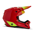 Fox Racing V1 Ballast Youth Helmet (Fluorescent Red, Youth Large)