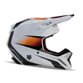 Fox Racing V1 Flora Youth Helmet (White/Black, Youth Large)