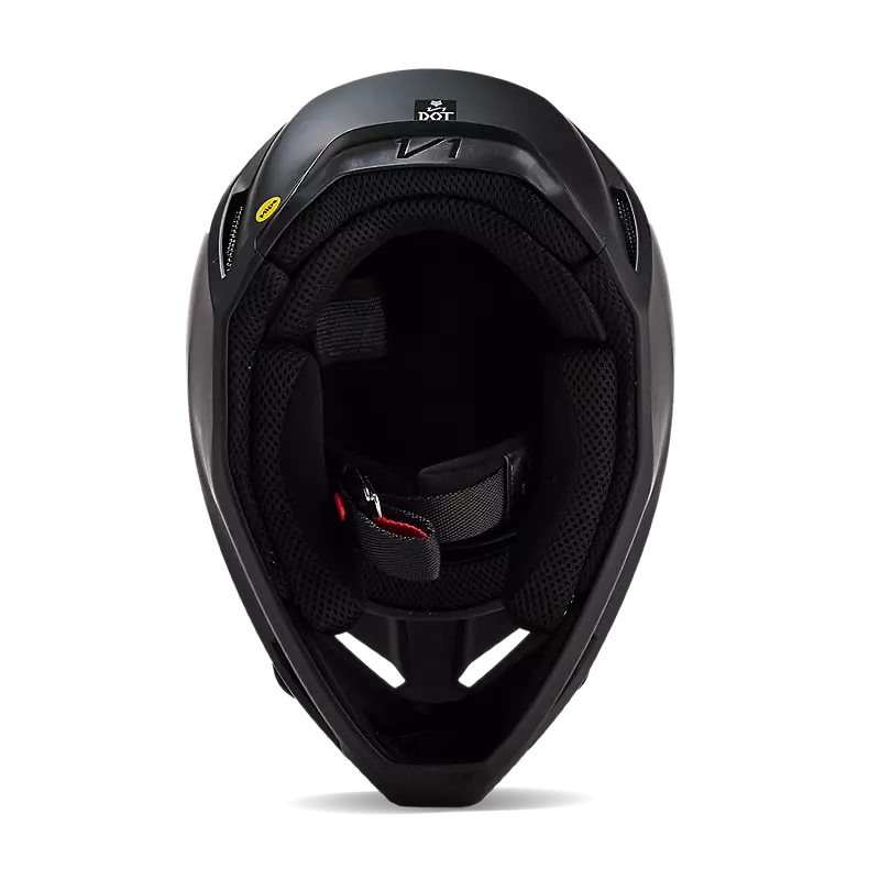 Fox Racing V1 Matte Black Youth Helmet (Matte Black, Youth Large)