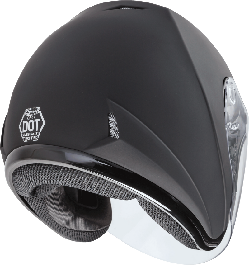GMAX OF-17 Open-Face Street Helmet (Matte Black, Large)
