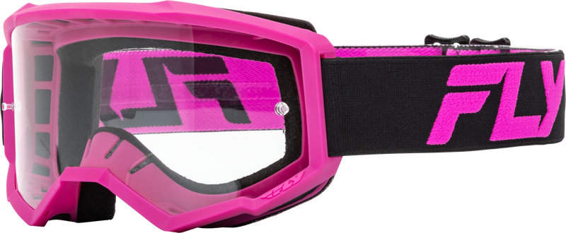 Fly Racing Focus Adult & Youth MX ATV Off-Road Riding Goggles – Entry-Level Goggles with Anti-Fog Lens & Wide Field of View