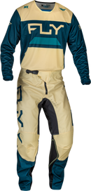Fly Racing Kinetic Reload Ivory/Navy/Cobalt Adult Moto Gear Set - Pant and Jersey Combo