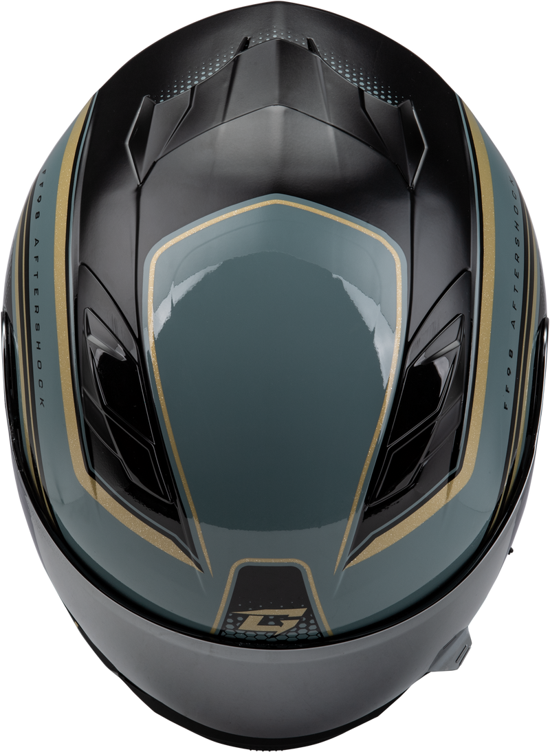 Gmax FF-98 Aftershock Full Face Helmet with Rear LED Light