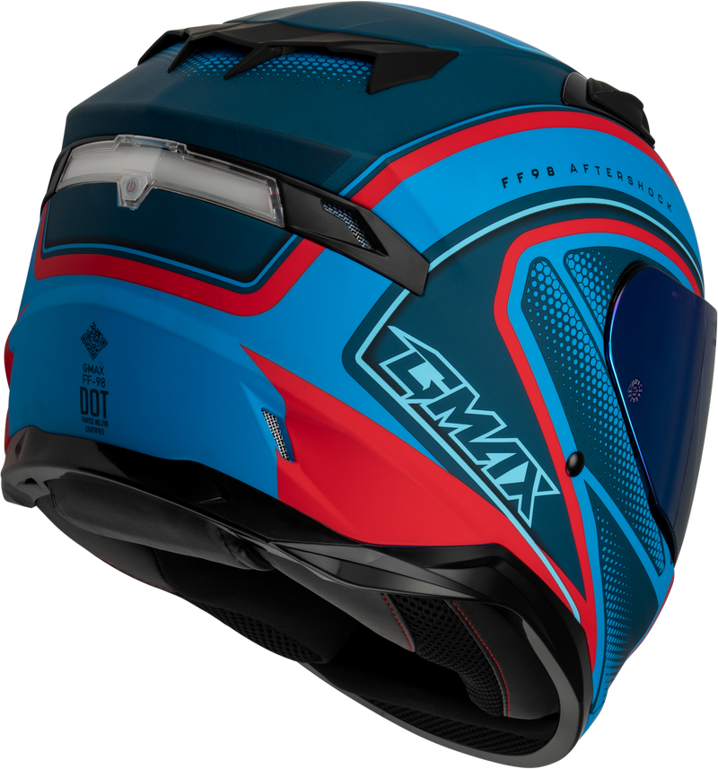 Gmax FF-98 Aftershock Full Face Helmet with Rear LED Light