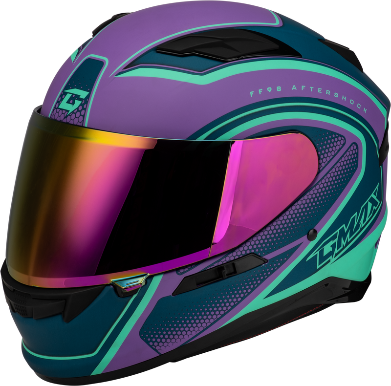 Gmax FF-98 Aftershock Full Face Helmet with Rear LED Light