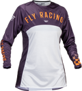 Fly Racing Women's Lite Jersey (Deep Purple/White/Neon Coral, Small)