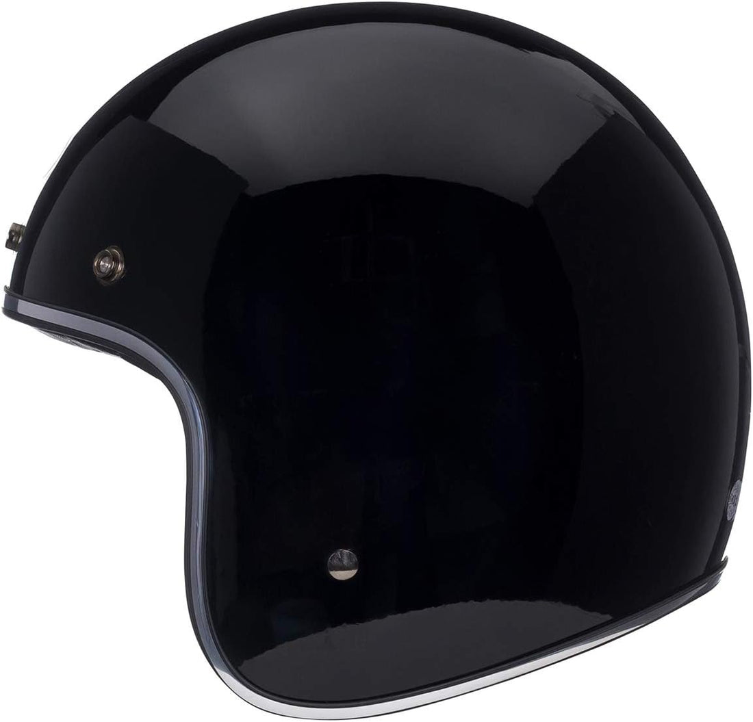 bell 500 3 4 helmet Bell Custom 500 Riding Helmet – Classic Fiberglass 3/4 Helmet with Quilted  Interior & 5-Snap Visor System