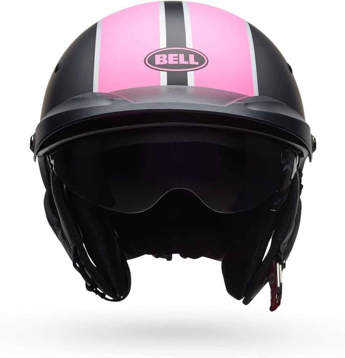 Bell Pit Boss Street Helmet – TriMatrix Half Helmet with Speed Dial Fit & Drop-Down Sun Visor