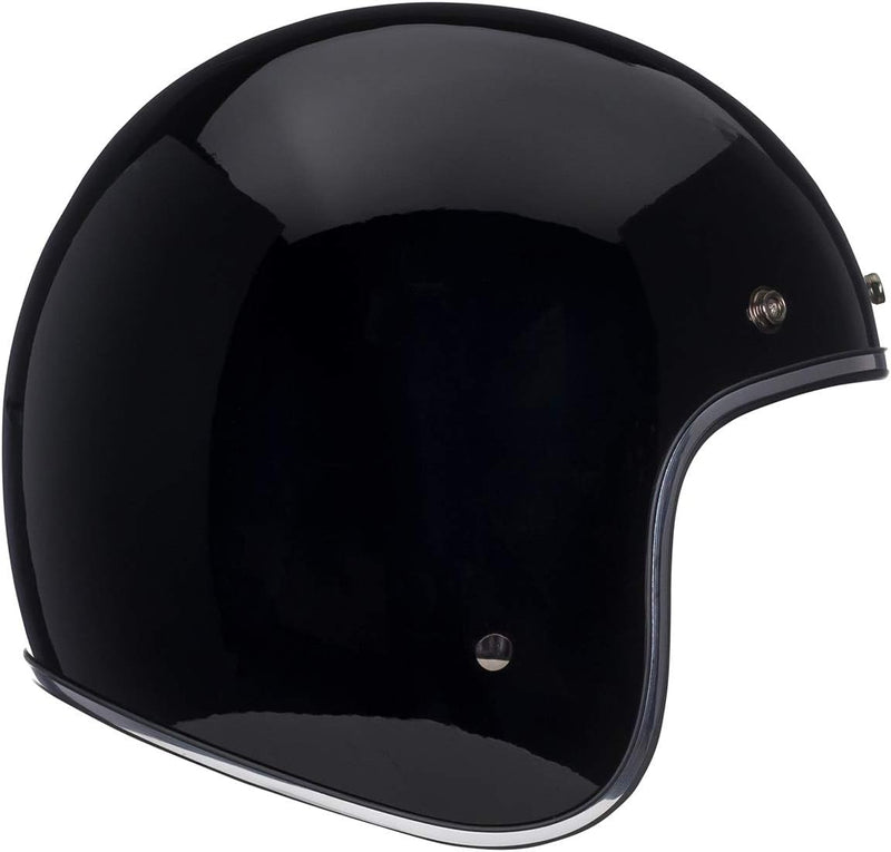 bell custom 500 helmet black flake Bell Custom 500 Riding Helmet – Classic Fiberglass 3/4 Helmet with Quilted Interior & 5-Snap Visor System