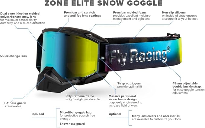Fly Racing Zone Elite Snow Goggle