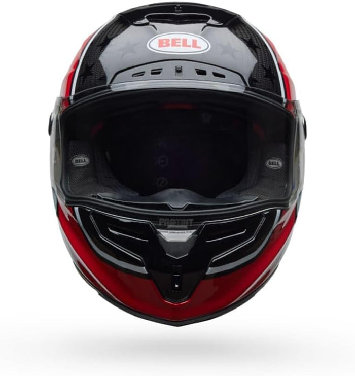 Bell Race Star DLX Street Helmet – 3K Carbon Race Helmet with Flex Liner & ProTint Shield