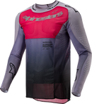 Alpinestars Supertech Dade Iron/Red Berry Men's  Motocross Jersey (Medium)