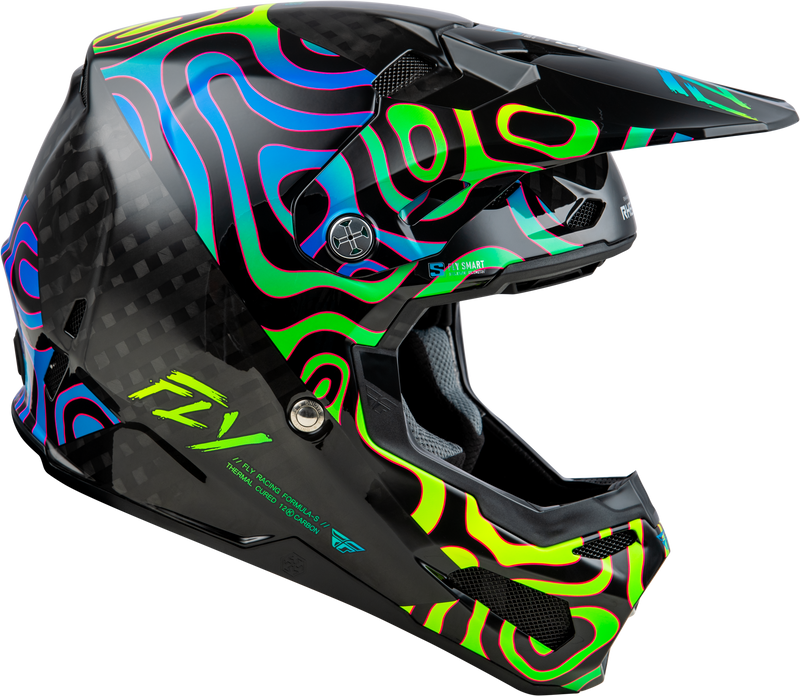 Fly Racing Adult Formula S Carbon Protocol MX ATV Off-Road Riding Helmet, DOT/FMVSS 218 Approved