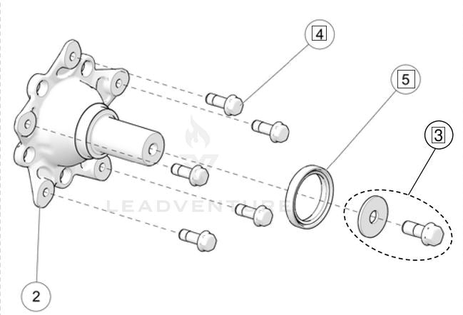 Camso Hub Assembly Kit 5 Bolt (7019-08-0007)