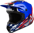 Fly Racing Kinetic Patriot Helmet (Youth Small)