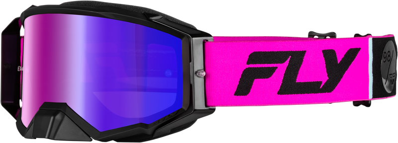 Fly Racing Zone Pro MX ATV Off-Road Riding Goggle (Pink/Black)