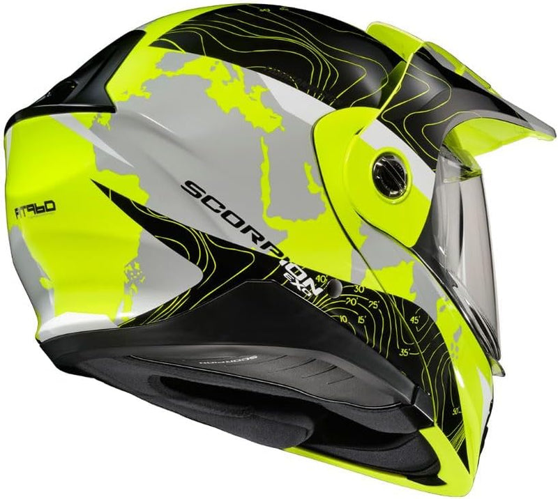 scorpion exo at950 cold weather helmet w/electric shield ScorpionEXO AT960 Cold Weather Adventure Modular Helmet Electric Shiel