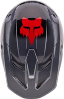 Fox Racing V1 Interfere Helmet (Grey/Red, Small)