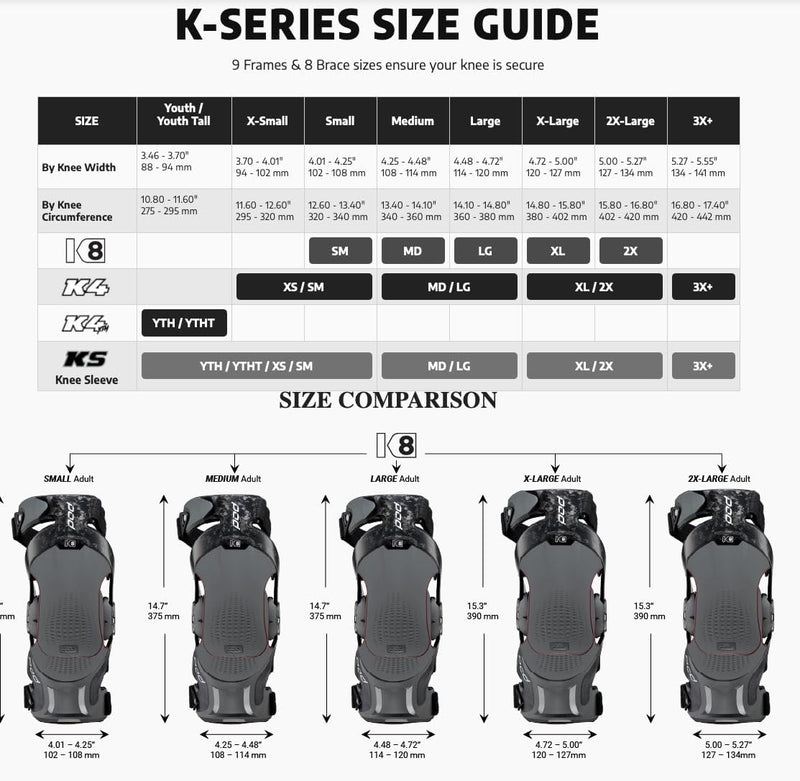 Pod K8 3.0 Knee Brace Carbon (Left Only)