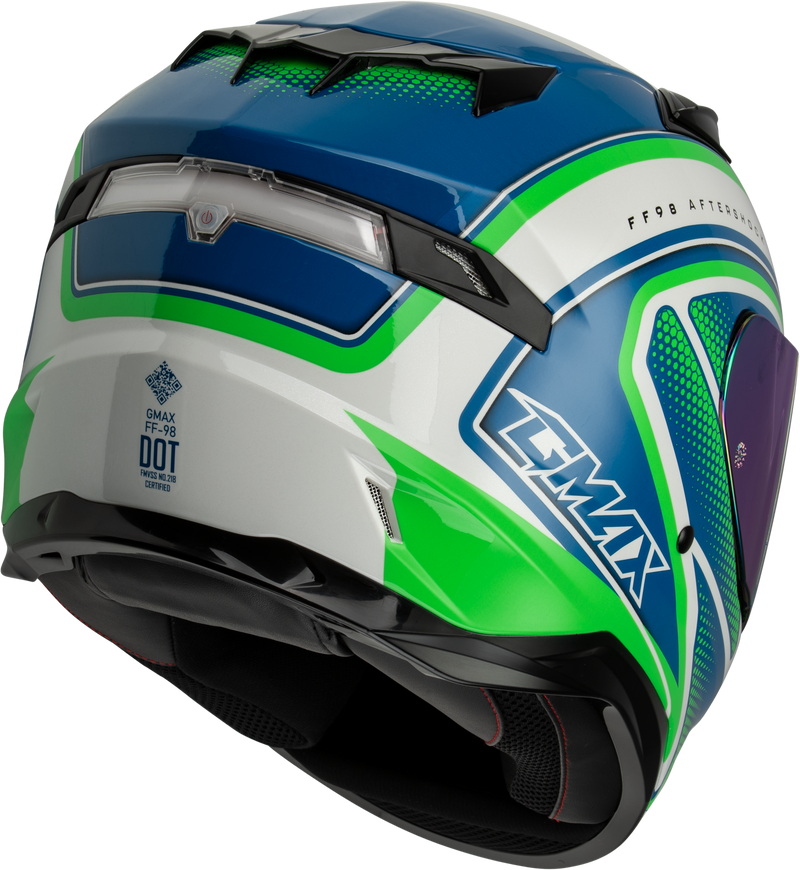 Gmax FF-98 Aftershock Full Face Helmet with Rear LED Light