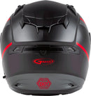 GMAX OF-77 Open-Face Street Helmet (Matte Black/Red/Silver, Medium)