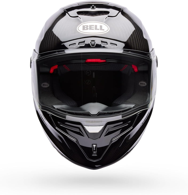 bell full face racing helmet Bell Race Star DLX Street Helmet – 3K Carbon Race Helmet with Flex Liner & ProTint Shield
