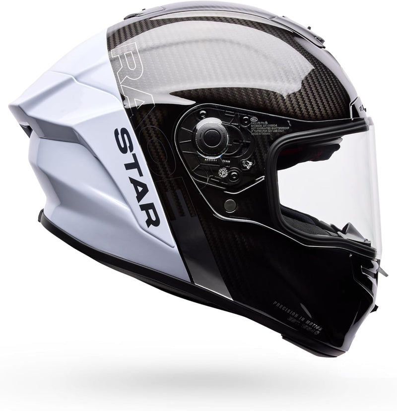 Bell Race Star DLX Street Helmet – 3K Carbon Race Helmet with Flex Liner & ProTint Shield